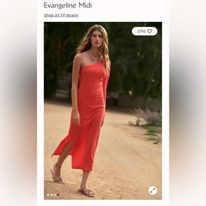 free people Evangeline midi dress